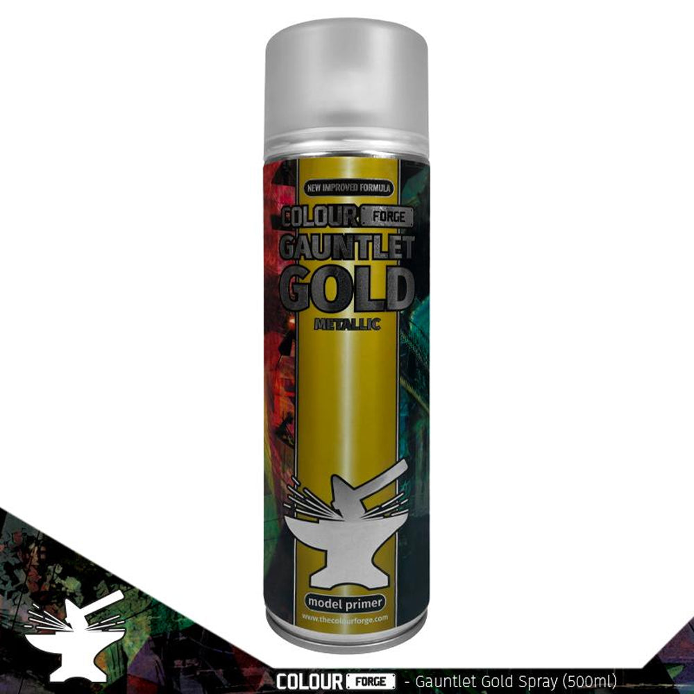 Colour Forge Gauntlet Gold Spray Primer Paint 500ml