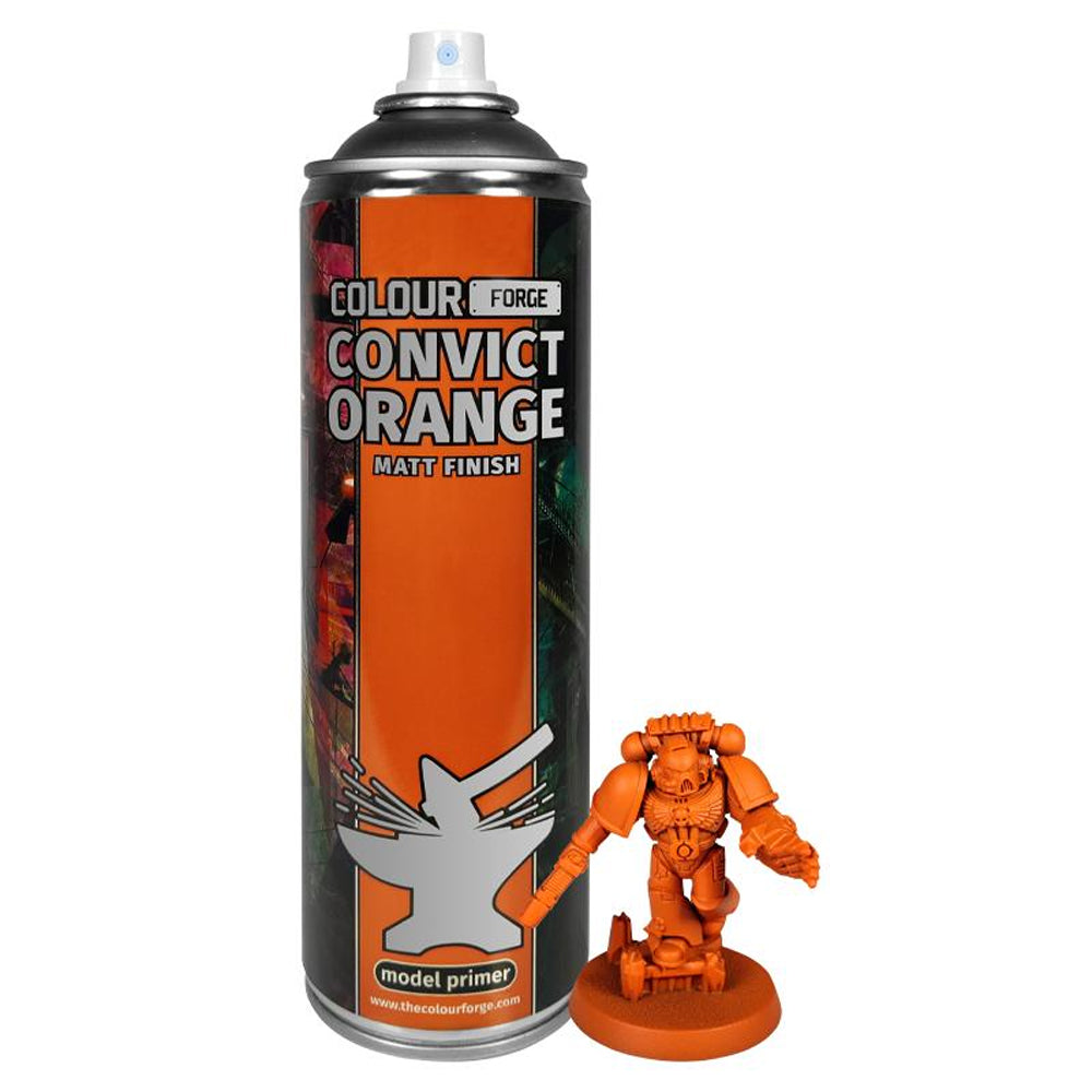 Colour Forge Convict Orange Spray Primer Paint 500ml