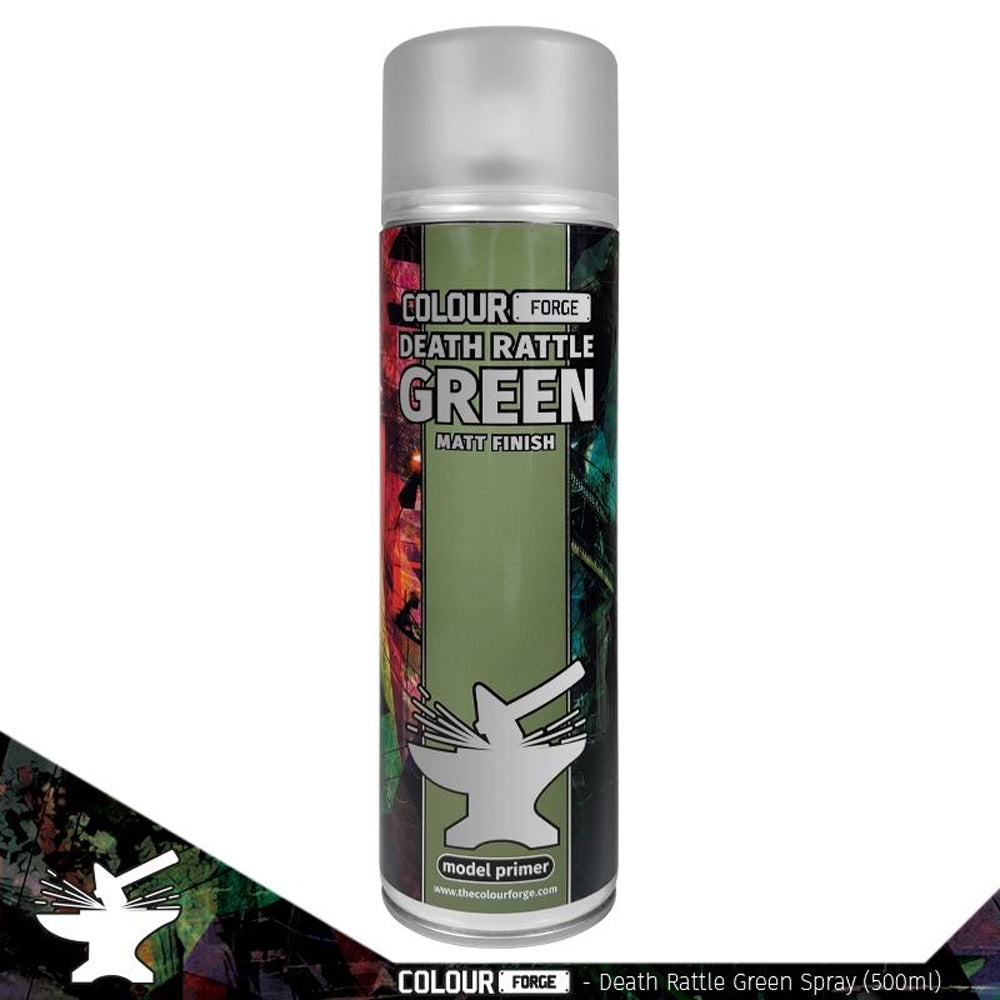 Colour Forge Death Rattle Green Spray Primer Paint 500ml