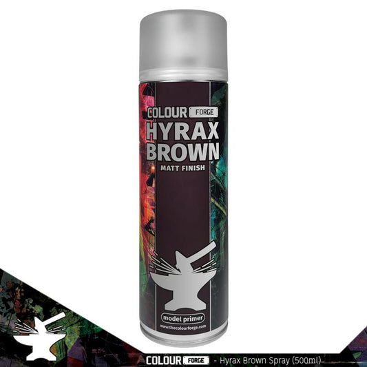 Colour Forge Hyrax Brown Spray Primer Paint 500ml