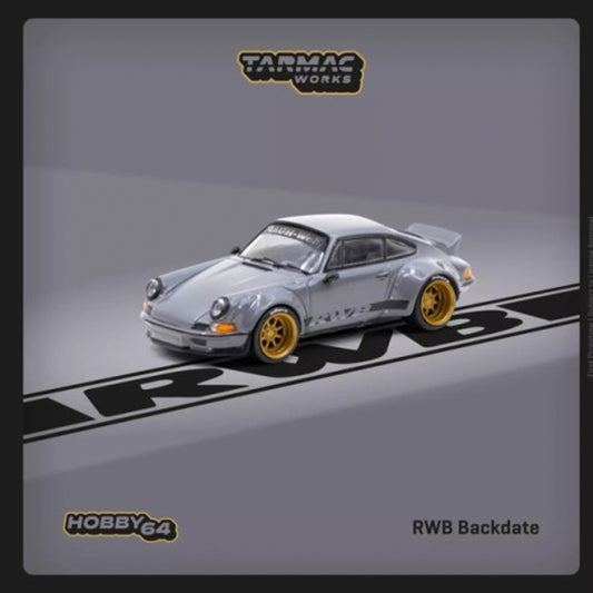 Tarmac Works Porsche RWB Backdate Grey 1:64 Diecast Model