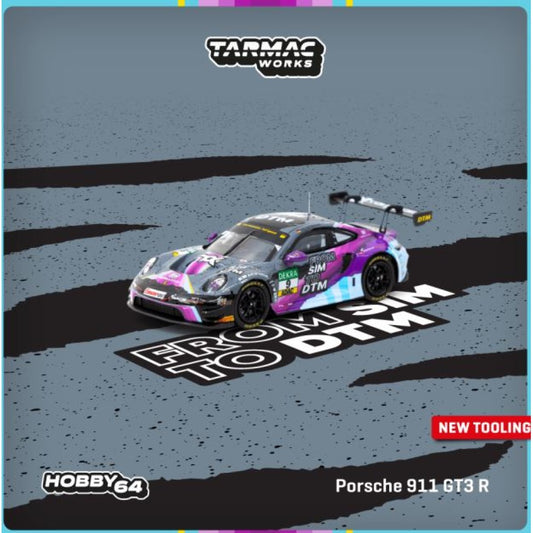 Tarmac Works Porsche 911 GT3 R DTM 2023 T.Heinemann 1:64 Car 6408423DTM09