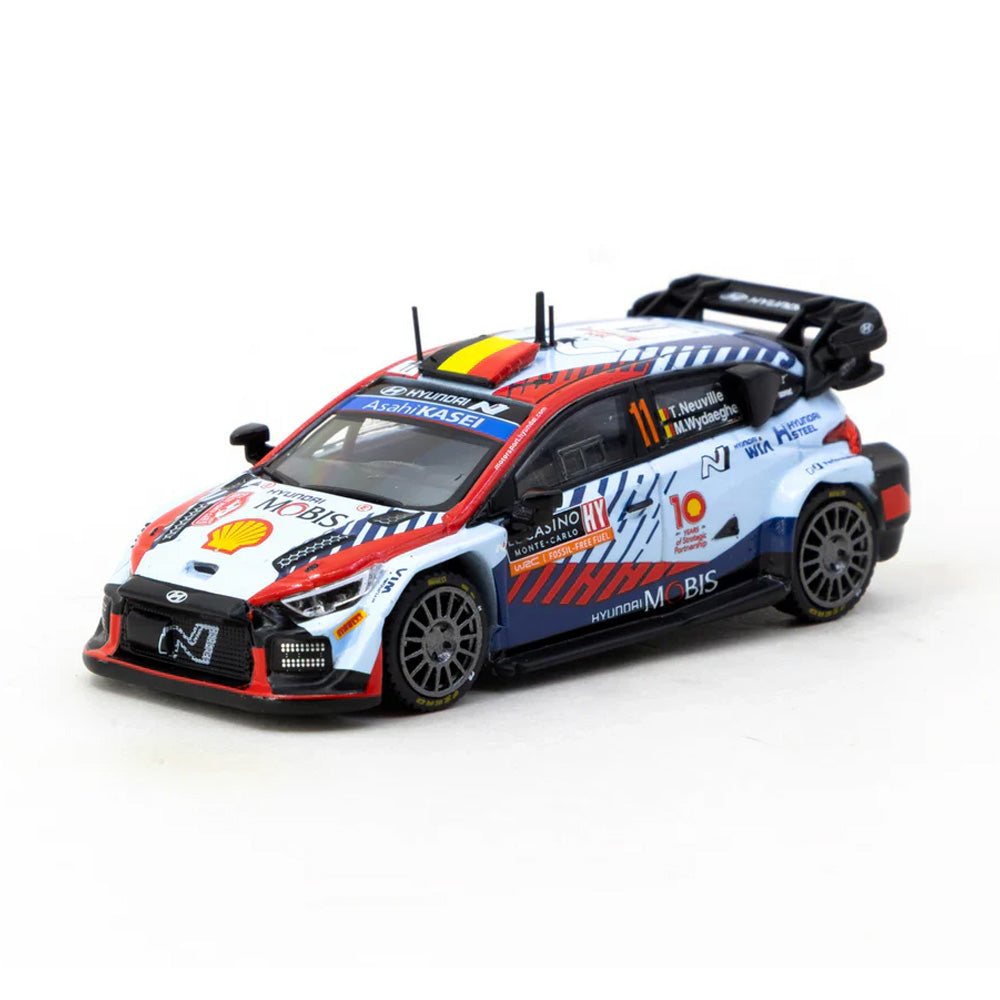Tarmac Works Hyundai i20 N Rally1 Hybrid Rallye 2024 Winner 1:64 Diecast Car