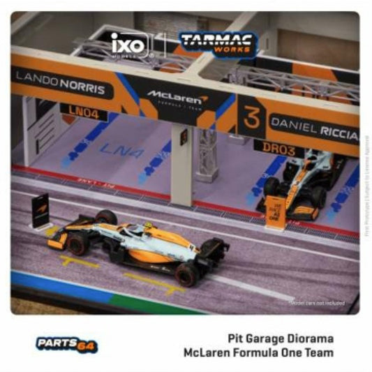 Tarmac Works 1:64 F1 Pit Garage McLaren Formula One Team Diorama