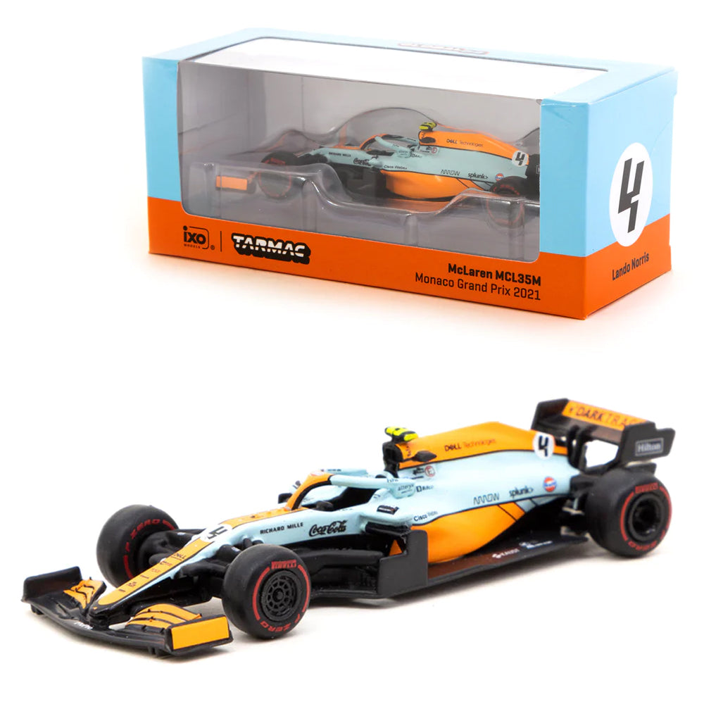Tarmac Works F1 2021 McLaren MCL35M Lando Norris 1:64 Diecast Model TCT64GF040LN1
