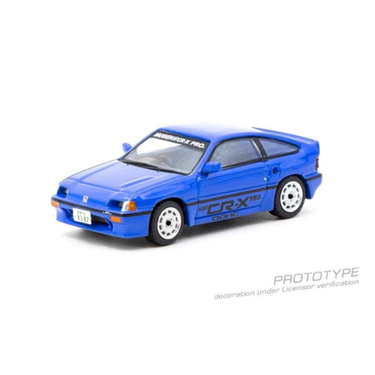 Tarmac Works Honda Ballade Sports Mugen CR-X Pro Blue 1:64 Diecast