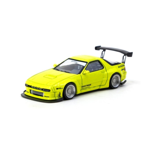 Tarmac Works Pandem Mazda RX-7 FC3S Yellow 1:64 Diecast Car 64R066YL