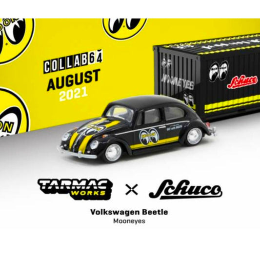 Tarmac Works Volkswagen VW Beetle Mooneyes w/Container 1:64 Diecast Model