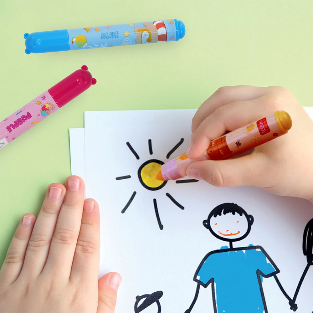 Legami Set of 12 Marker Pens - Teddy Friends - Super Washable