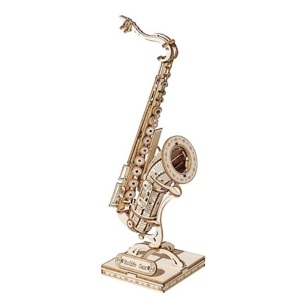 ROBOTIME Rolife Saxophone Wooden Model Kit TG309