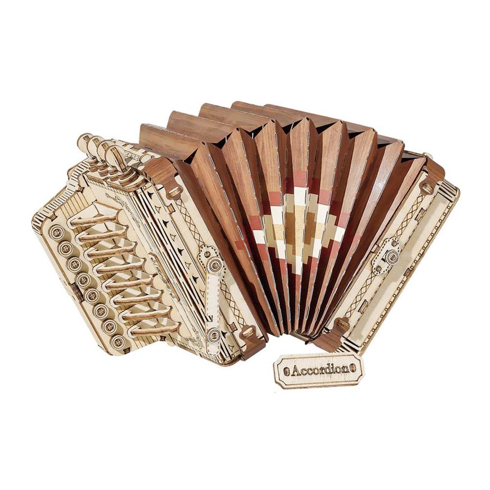 ROBOTIME Rolife Accordion Wooden Model Kit TG410