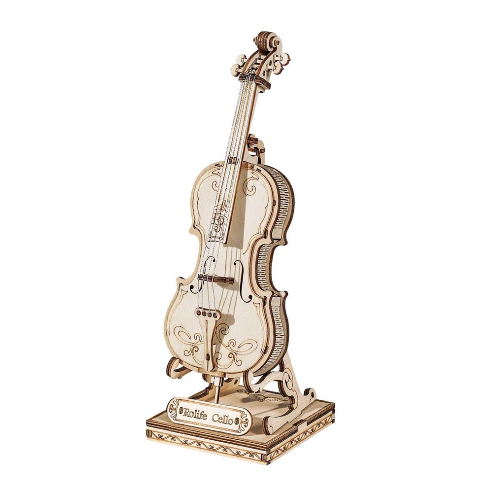 ROBOTIME Rolife Cello Wooden Model Kit TG411