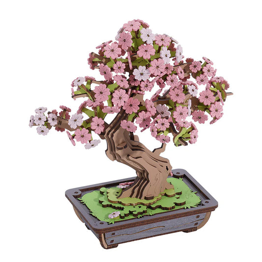 Rolife Sakura Bonsai 3D Wooden Puzzle DIY Kit TG415