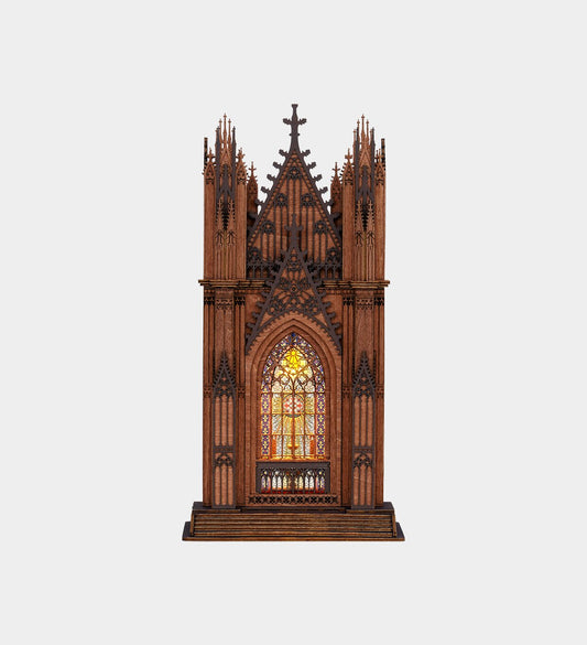 Rolife Twin-Tower Cathedral 3D Wooden Puzzle Model Kit TGA01