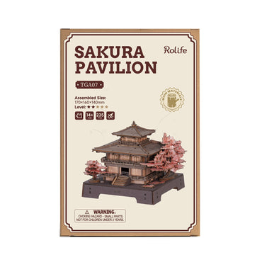 Rolife Sakura Pavilion 3D Wooden Puzzle Model Kit TGA07