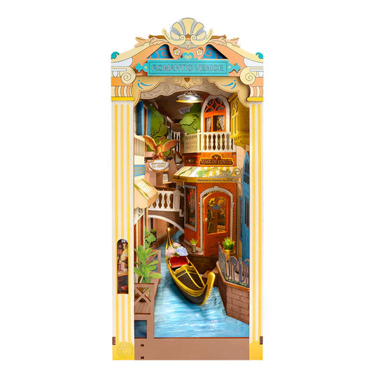 Rolife Romantic Venice DIY Book Nook Shelf Insert Model Kit TGB08