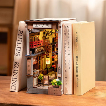 Rolife Sakura Wine Alley DIY Book Nook Shelf Insert Model Kit TGB11