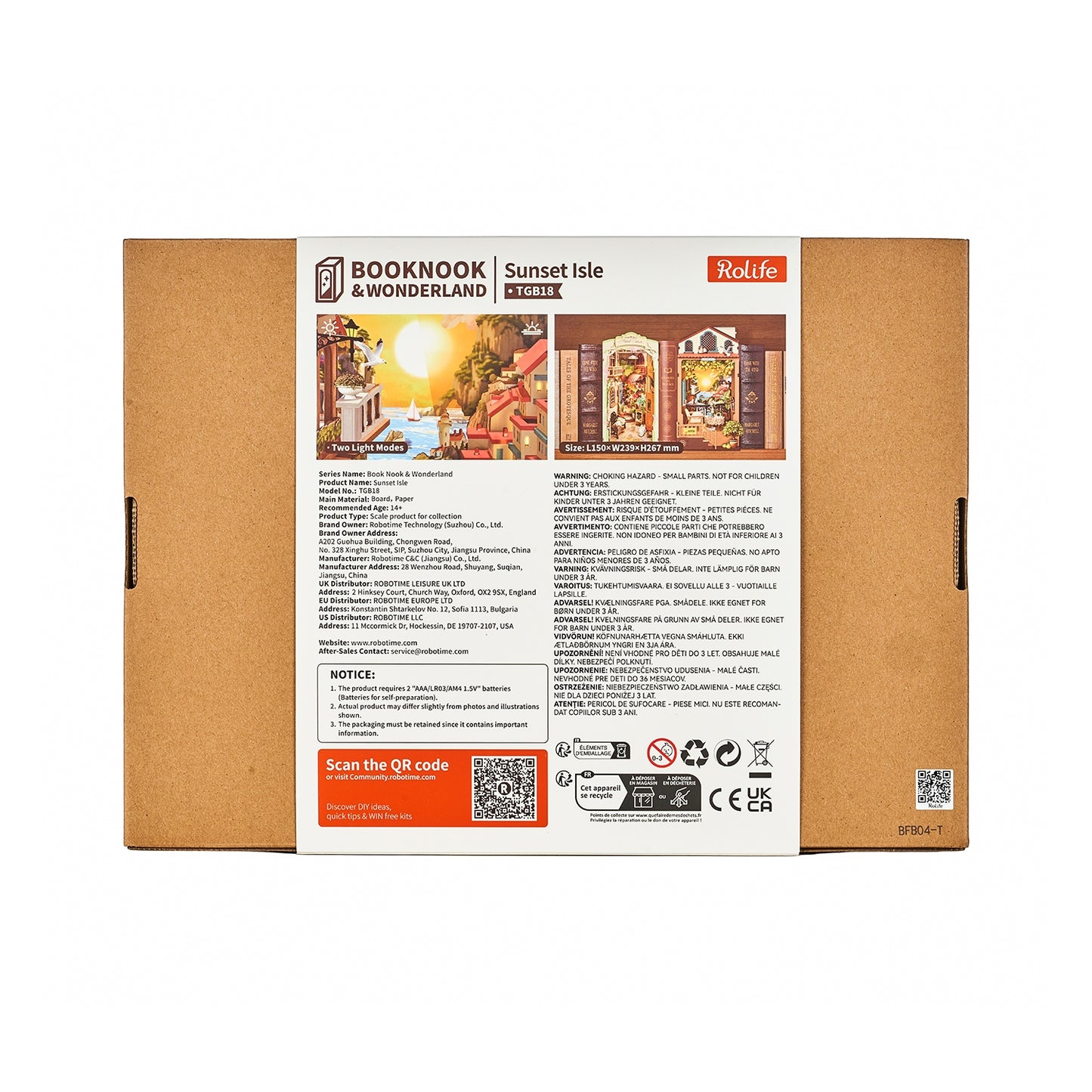 Rolife Sunset Isle DIY Book Nook DIY Miniature Dollhouse TGB18