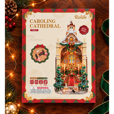 Rolife Caroling Cathedral DIY Book Nook Wooden Kit TGB26