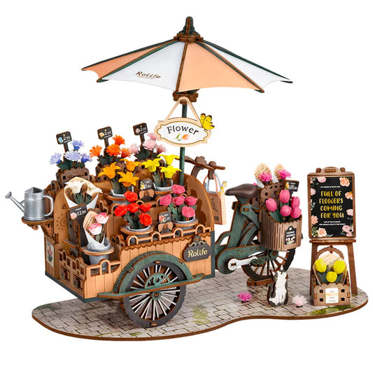 Rolife Blossom Cart 3D Wooden Puzzle Model Kit TGS03