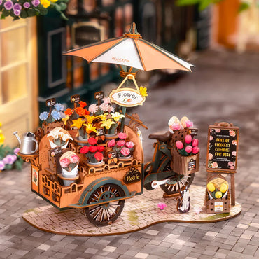 Rolife Blossom Cart 3D Wooden Puzzle Model Kit TGS03