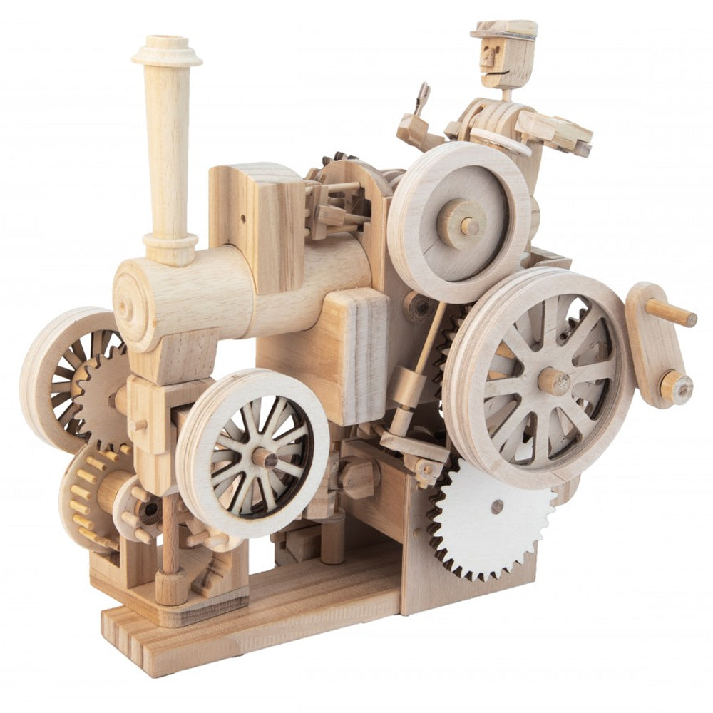 Timberkits Traction Engine Wooden Mechanical Model Kit