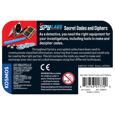 Spy Labs: Secret Codes and Ciphers 548015 Thames & Kosmos