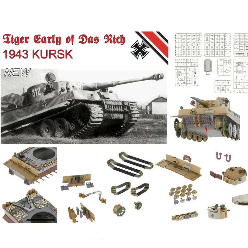 Border Models TK-7203 Tiger I Kursk 1943 Tank 1:72 Plastic Model Kit