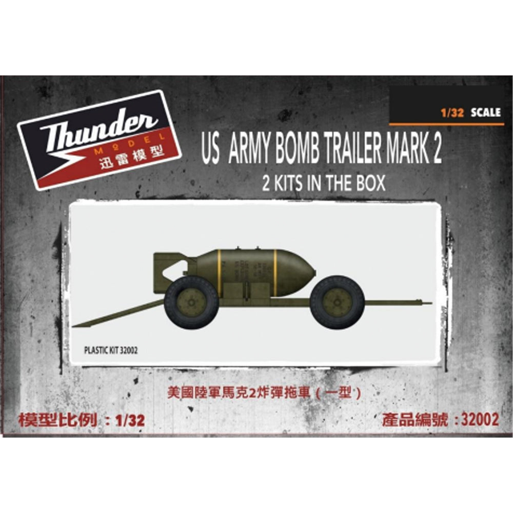 Thunder Model 32002 Bomb Trailers Mk2 (2 Trailers) 1:32 Model Kit