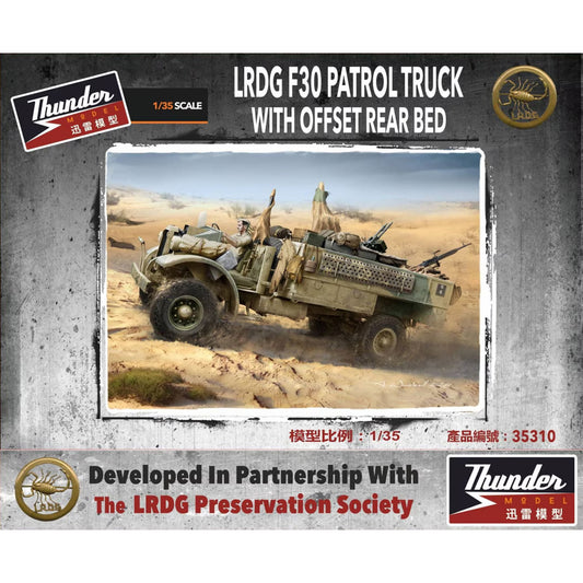 Thunder Model 35310 LRDG F30 Patrol Truck w/Offset Rear Bed 1:35 Model Kit
