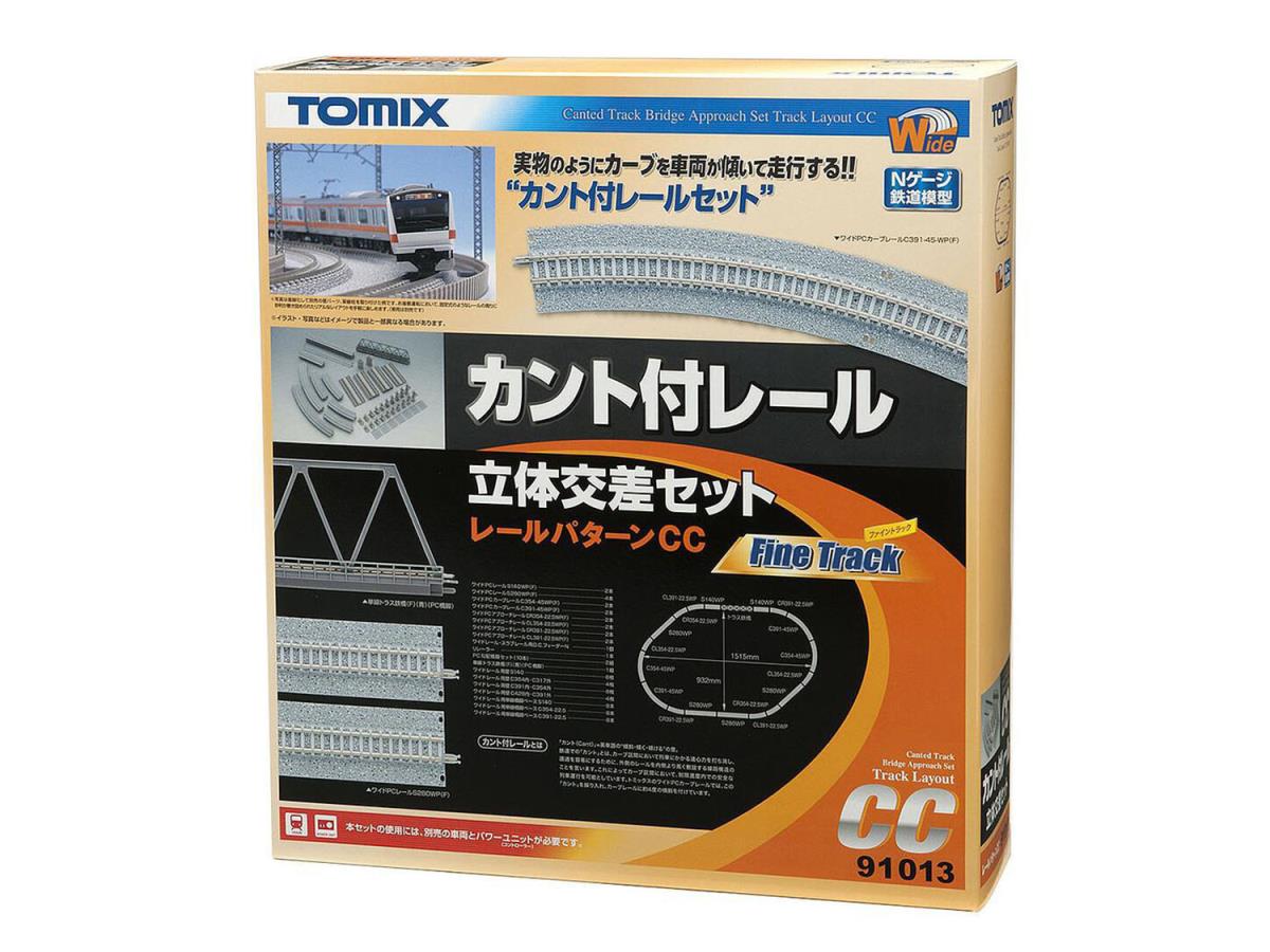Tomytec 91013 CC Track Set Canted w/Level Crossing N Gauge