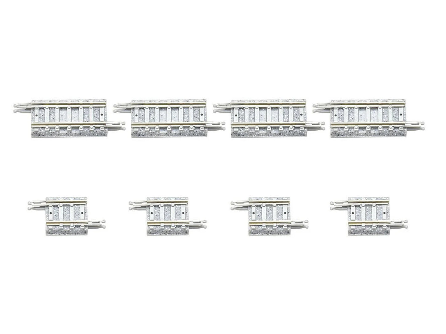 Tomytec 1098 Straight Fractional Concrete Sleeper Track Set (8) N Gauge