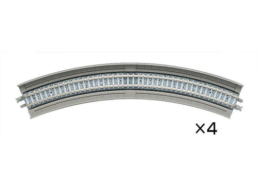 Tomytec 1871 Elevated Curved Track 11'' Radius 45 Degree (4) N Gauge
