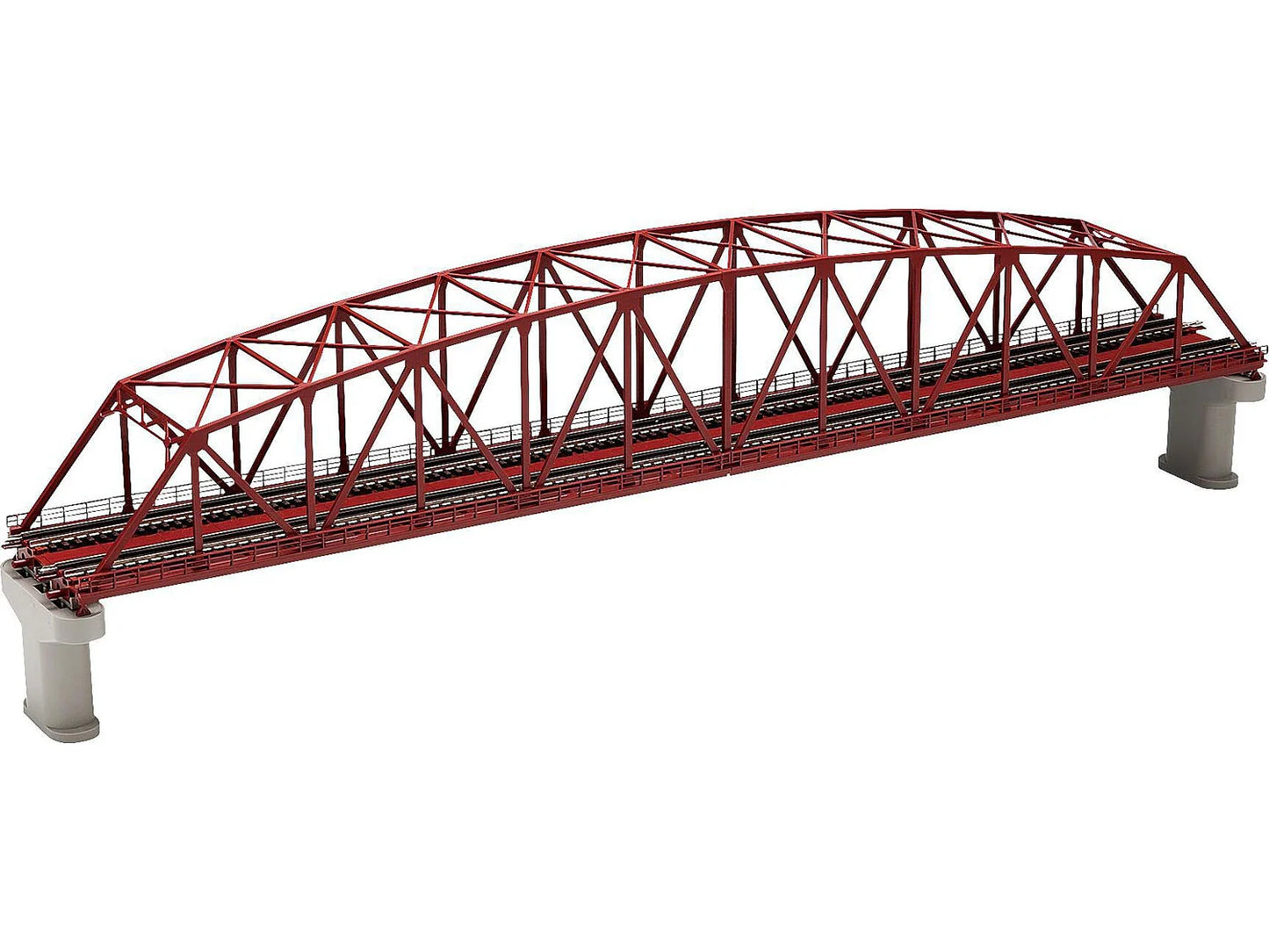 Tomytec 3221 Double Track Truss Bridge w/Piers 22'' Red N Gauge