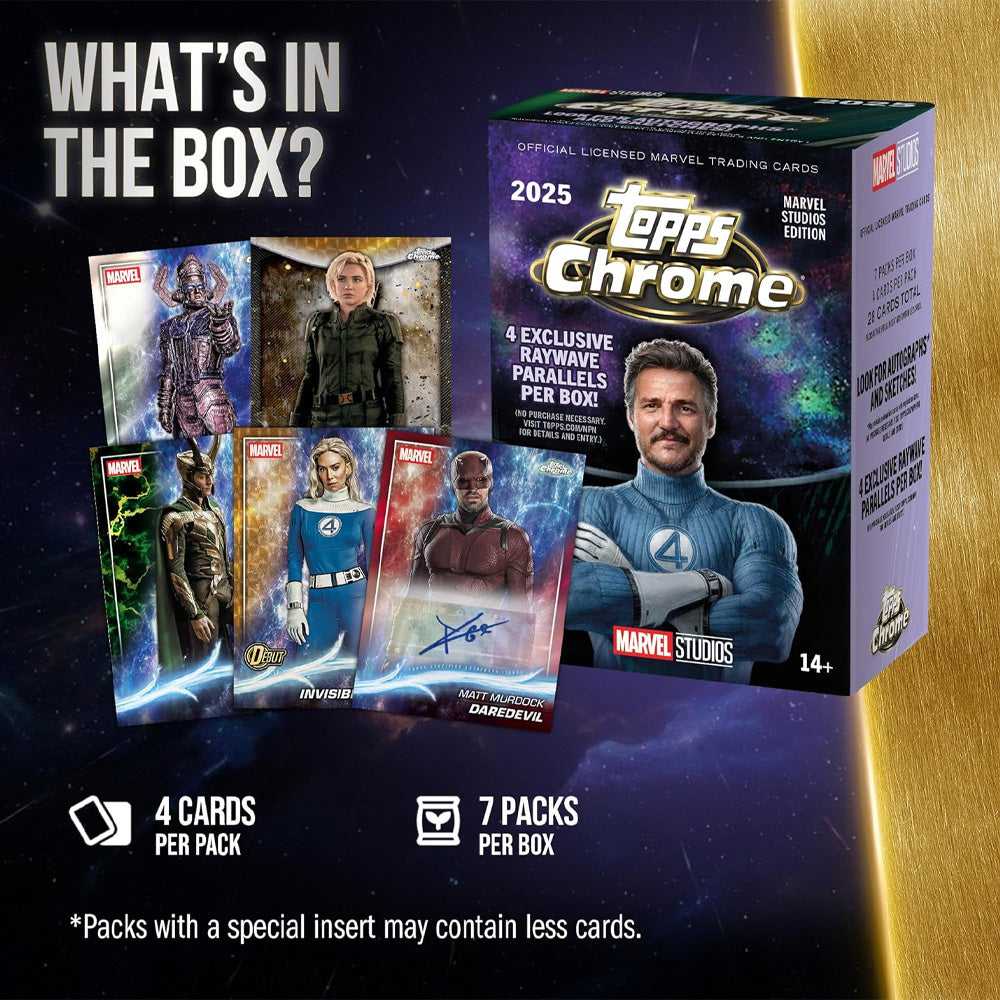 Topps Chrome Marvel Studios 2025 Value Box