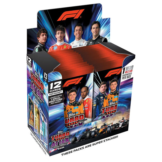 Topps Turbo Attax 2026 F1 Trading Card Game - Sealed Box of 24 Packs
