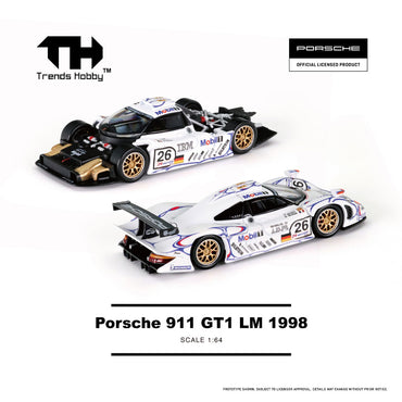 Trends Hobby Porsche 911 GT1 LM 1998 1:64 Diecast Car 241085