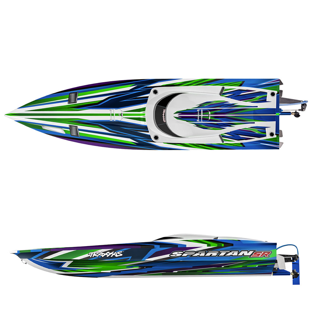 Traxxas Spartan SR VXL 36in 1:10 RTR Brushless RC Race Boat - Green