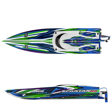 Traxxas Spartan SR VXL 36in 1:10 RTR Brushless RC Race Boat - Green