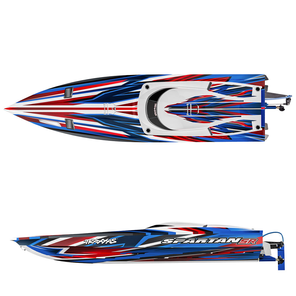 Traxxas Spartan SR VXL 36in 1:10 RTR Brushless RC Race Boat - Red