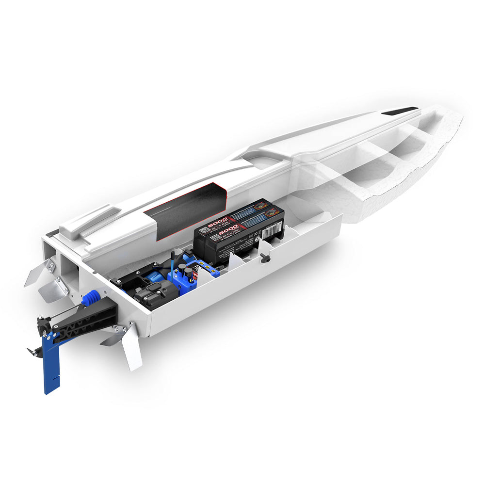 Traxxas Spartan SR VXL 36in 1:10 RTR Brushless RC Race Boat - Red