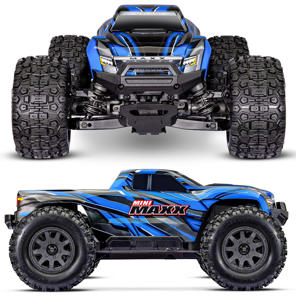 Traxxas Mini MAXX RTR RC Monster Truck w/Battery & Charger - Blue