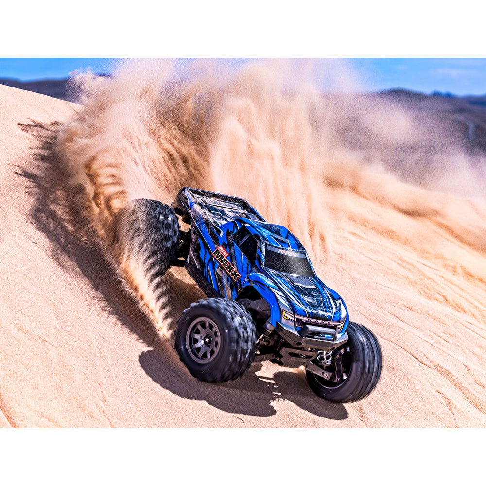 Traxxas Mini MAXX RTR RC Monster Truck w/Battery & Charger - Blue