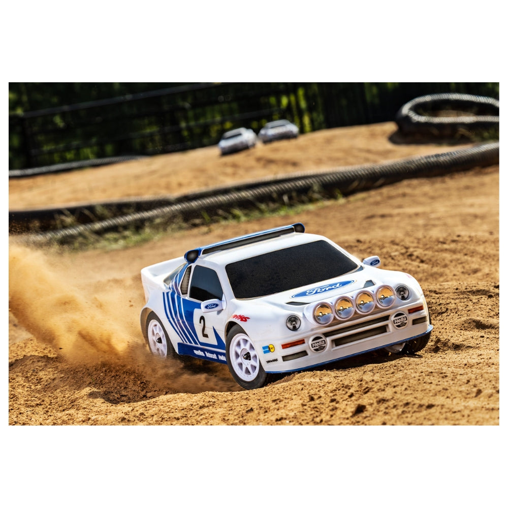 Traxxas 108046-1 Mini Rally VXL Ford RS200 RTR RC Car w/Battery & Charger White