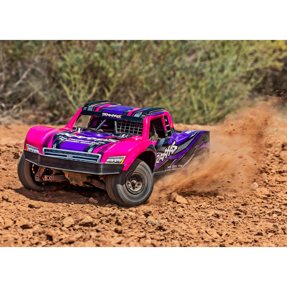 Traxxas Mini Slash BL-2S 1:10 RTR RC Short Course Truck - Pink
