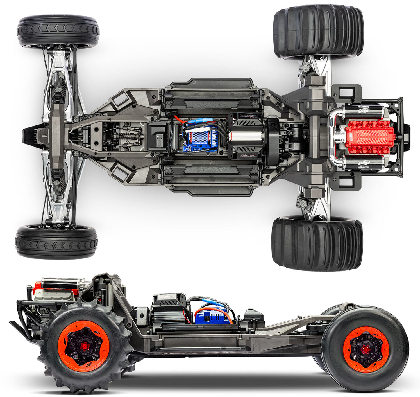 Traxxas Funco Motorsports Pro Scale 8S 2WD RTR RC Sand Car - Red