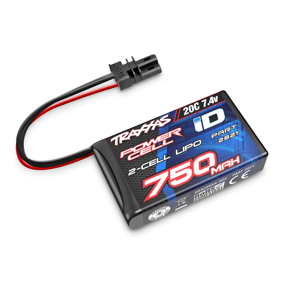 Traxxas 2821 TRX-4M 750mAh 7.4V 2S 20C LiPo RC Car Battery
