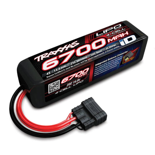 Traxxas 2890X 4S 6700mAh 25C 14.8V RC iD LiPo Battery