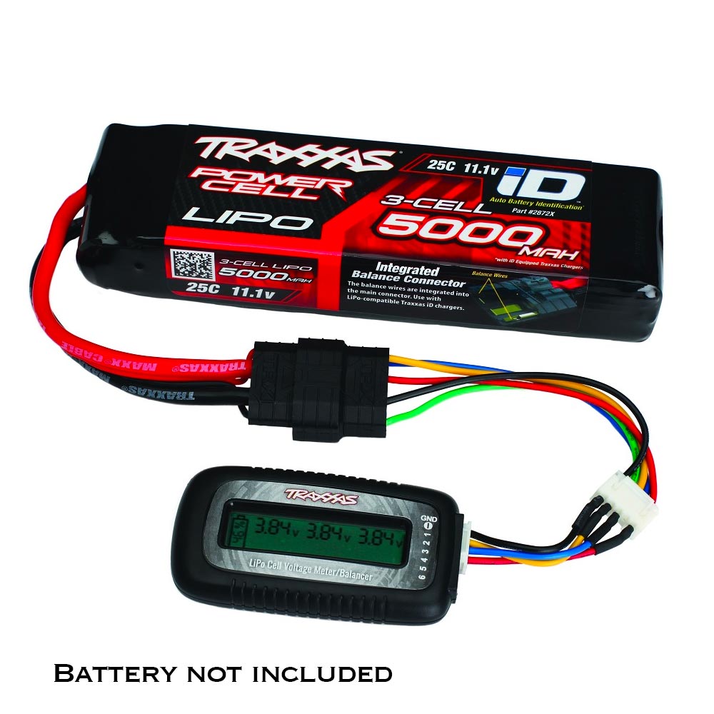 Traxxas 2968X LiPo Battery Voltage Checker/Balancer