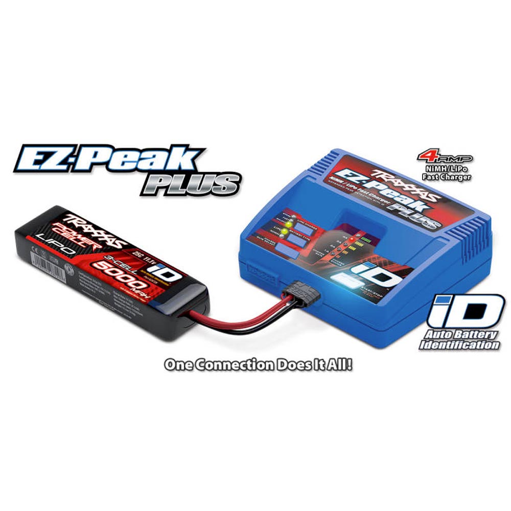 Traxxas EZ-Peak Plus 4A NiMH/LiPo iD Power Cell RC Car Battery Charger 2970TX